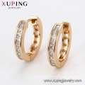 96090 xuping fashion latest gold earring designs Hoop earring in 18k plating china wholesale